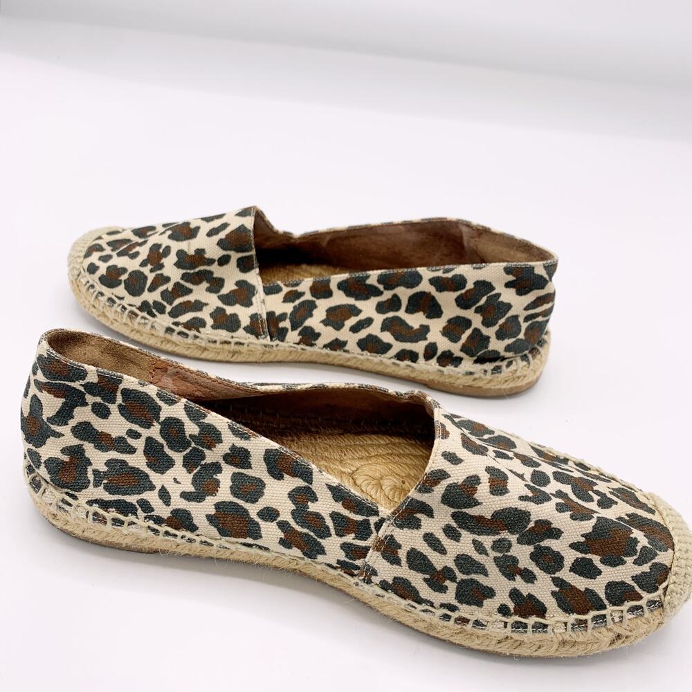 Stella McCartney Canvas Flat Espadrille in Leopard Print - Picture 8 of 11
